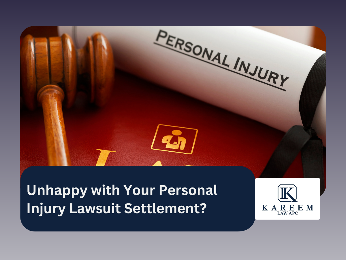 Unhappy with Your Personal Injury Lawsuit Settlement?