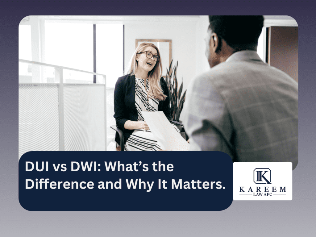 DUI vs DWI: Key Differences Explained.