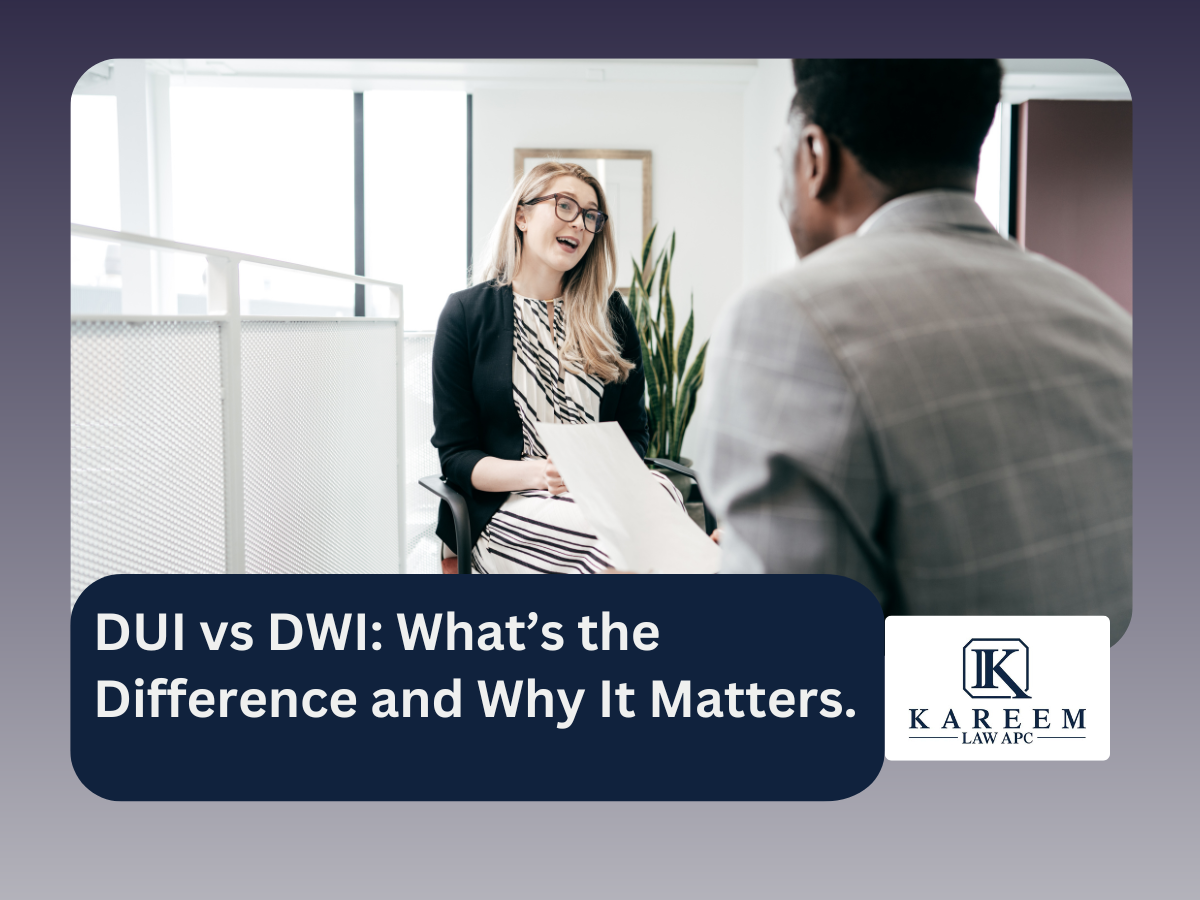 DUI vs DWI: Key Differences Explained.